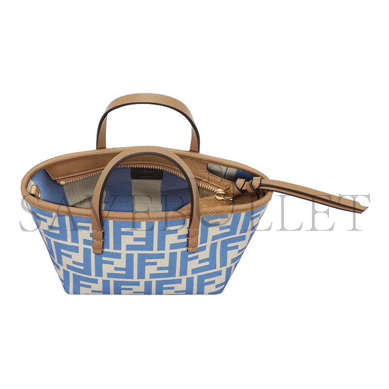 F**di roll ff jacquard mini tote bag 8bs09anwtf1npy (18*14*12cm)